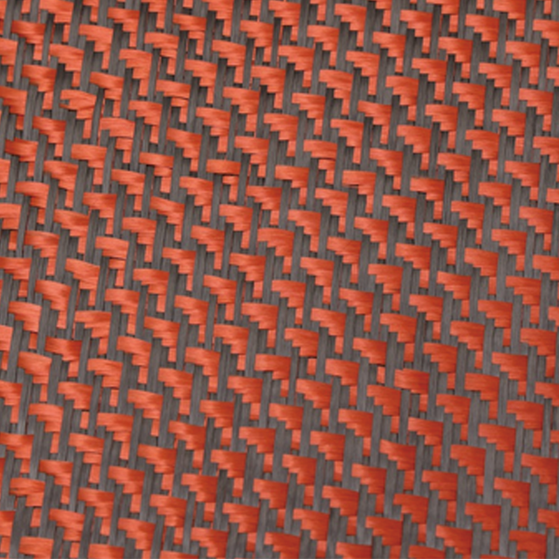 Piros/fekete aramid szén kevert szénszál szőtt anyag Piros/fekete aramid szén kevert szénszál szőtt anyag