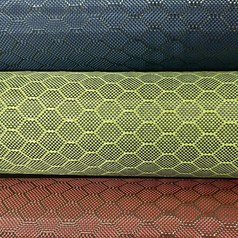 Futballmintázat Aramid szén kevert rostos ruhával